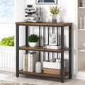 3 Tier Wood and Metal Bookshelf V4868