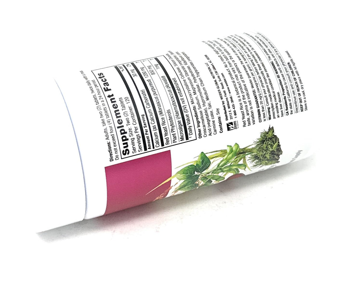 Red Yeast Rice 1200 mg 240 Tablets D602