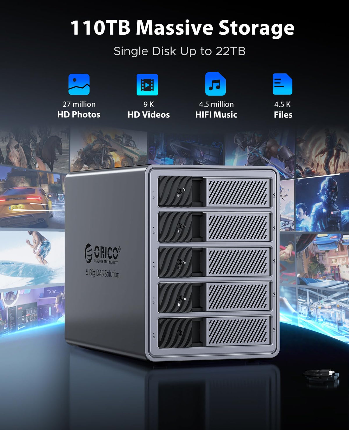 5 Bay HDD Enclosures F67288