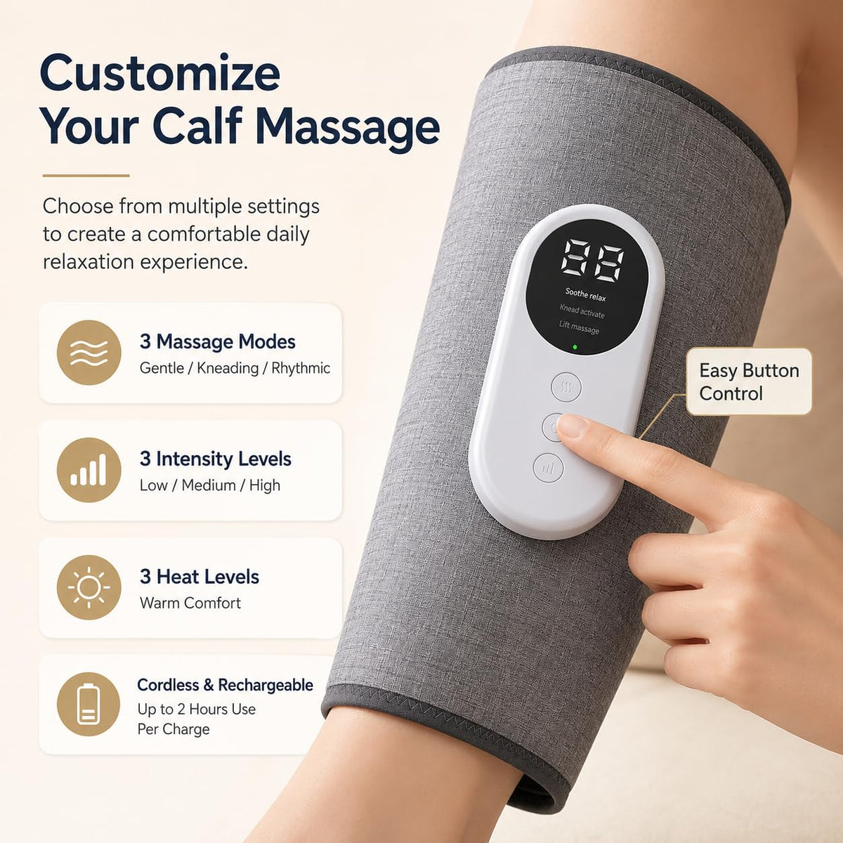 Leg Massager Calf Massage Wraps E3544