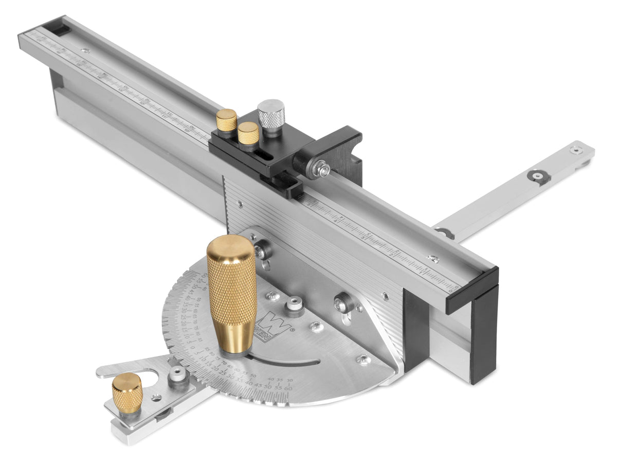 Steel and Brass Miter Gauge and Fence System O2240