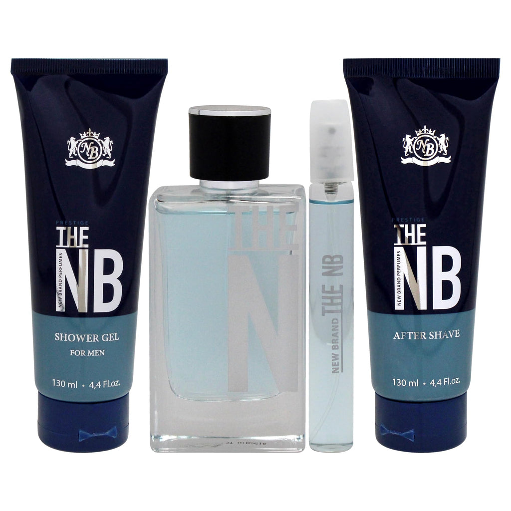 4 Pieces Eau de Toilette Spray Shower Gel After Shave Balm Gift Set N161916