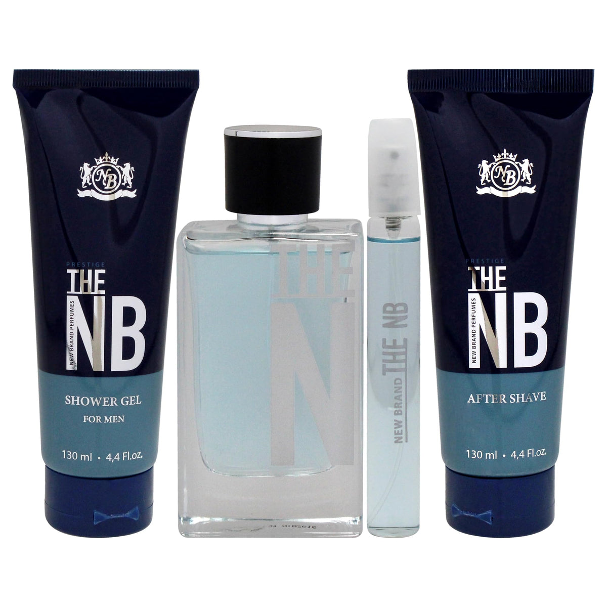 4 Pieces Eau de Toilette Spray Shower Gel After Shave Balm Gift Set N161916
