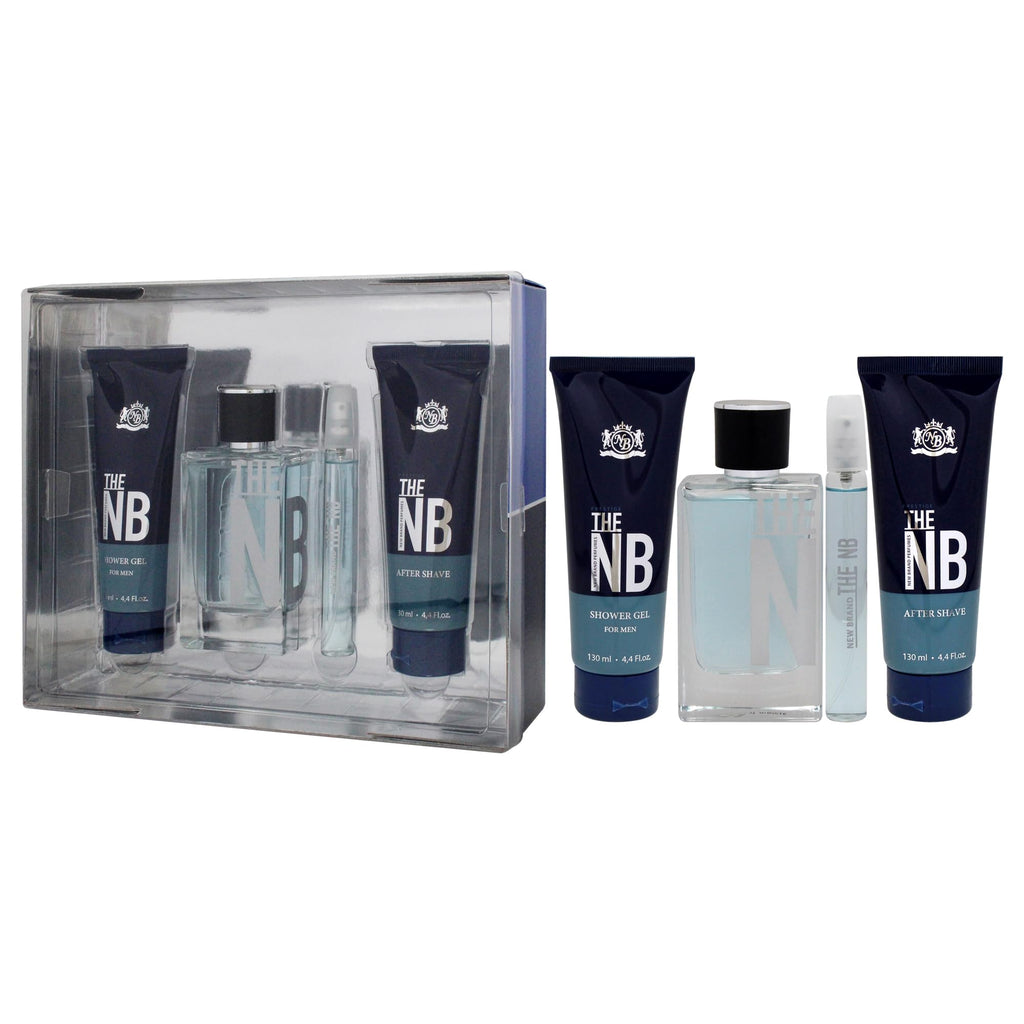 4 Pieces Eau de Toilette Spray Shower Gel After Shave Balm Gift Set N161916