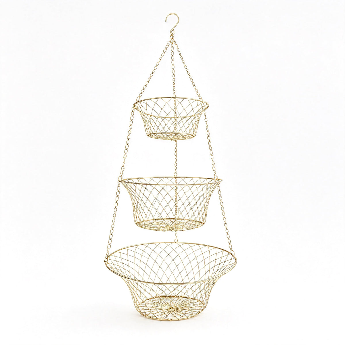 3-Tier Copper Hanging Basket U61822