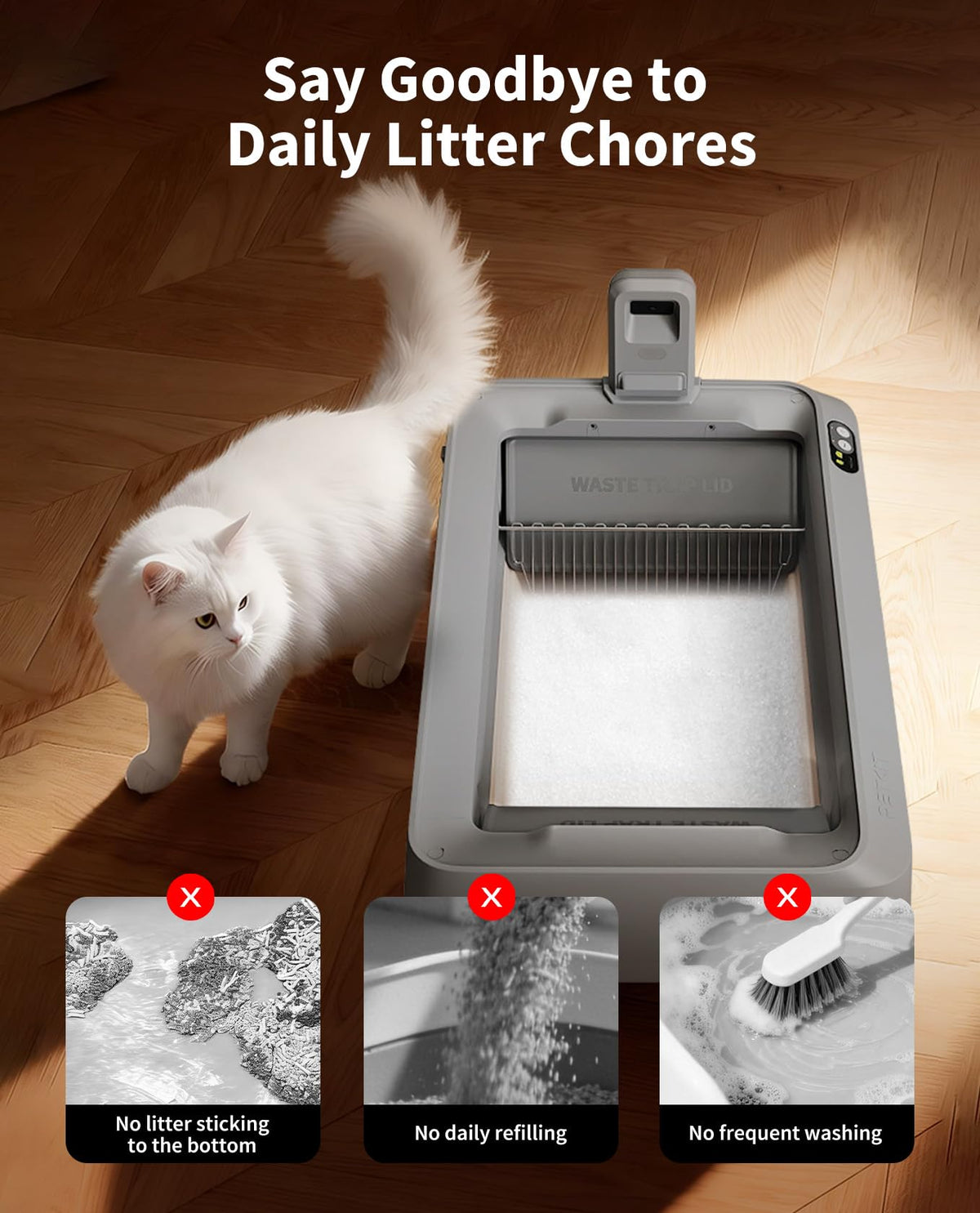 Crystal Cat Litter with Tray 4.5 lb×4 Packs O1258