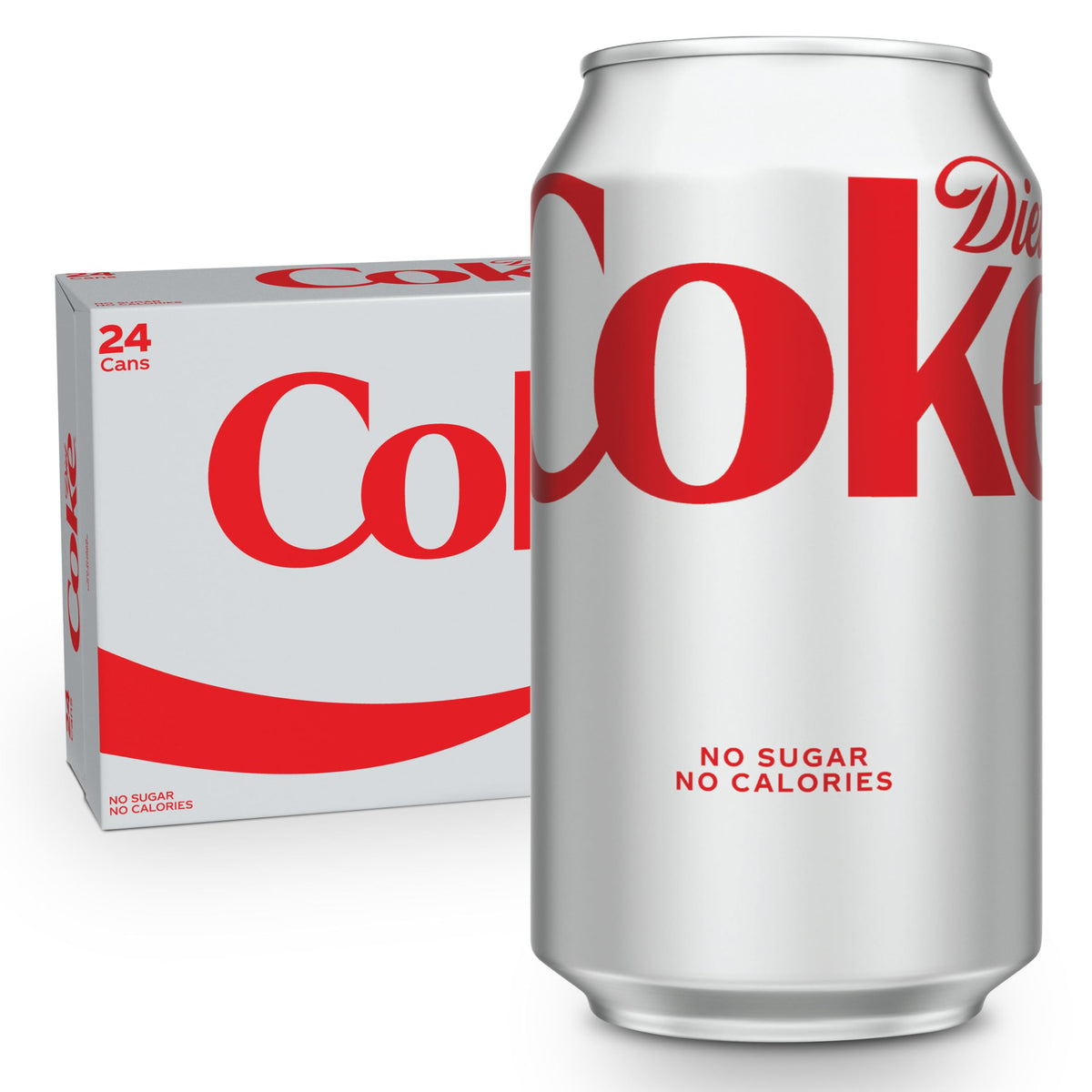 Diet Coke Soda Soft Drink Cans, 12 fl oz, 24 Pack G39259