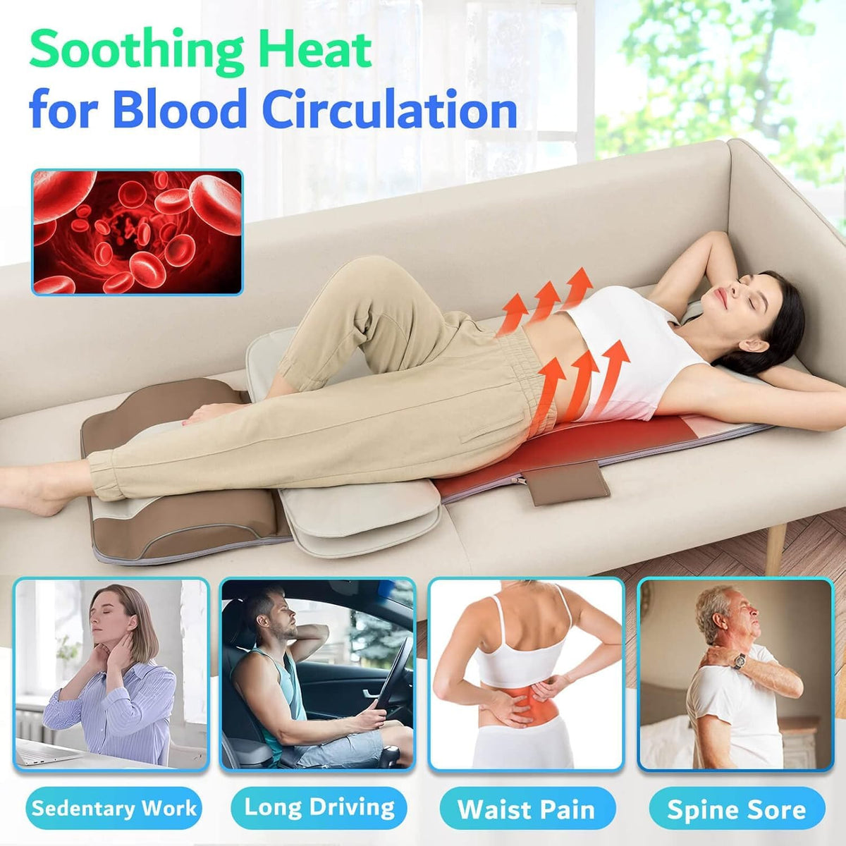Full Body Massage Mat with Heat R1382