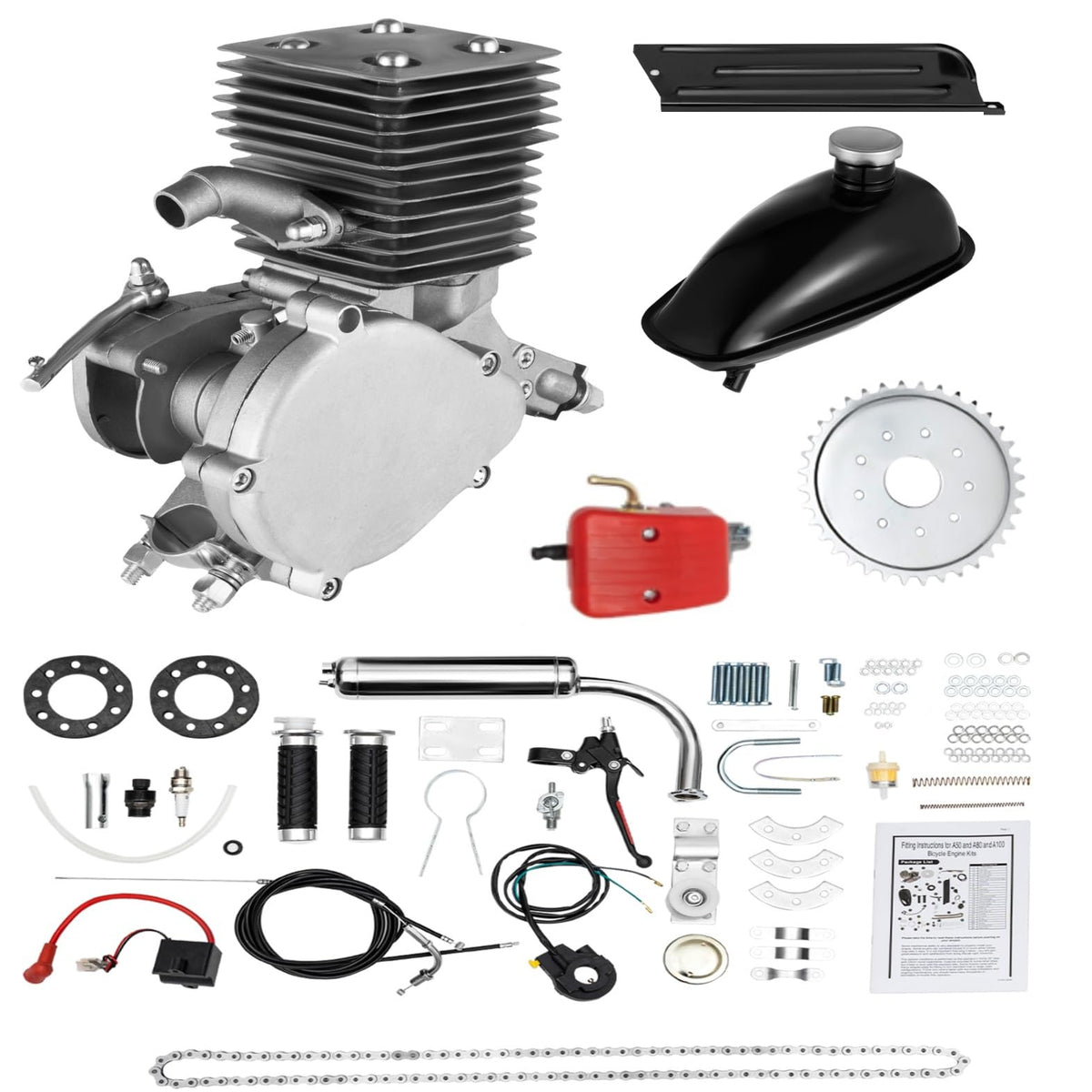 100CC 2 Stroke Bicycle Engine Kit with Air-cooling System F856323