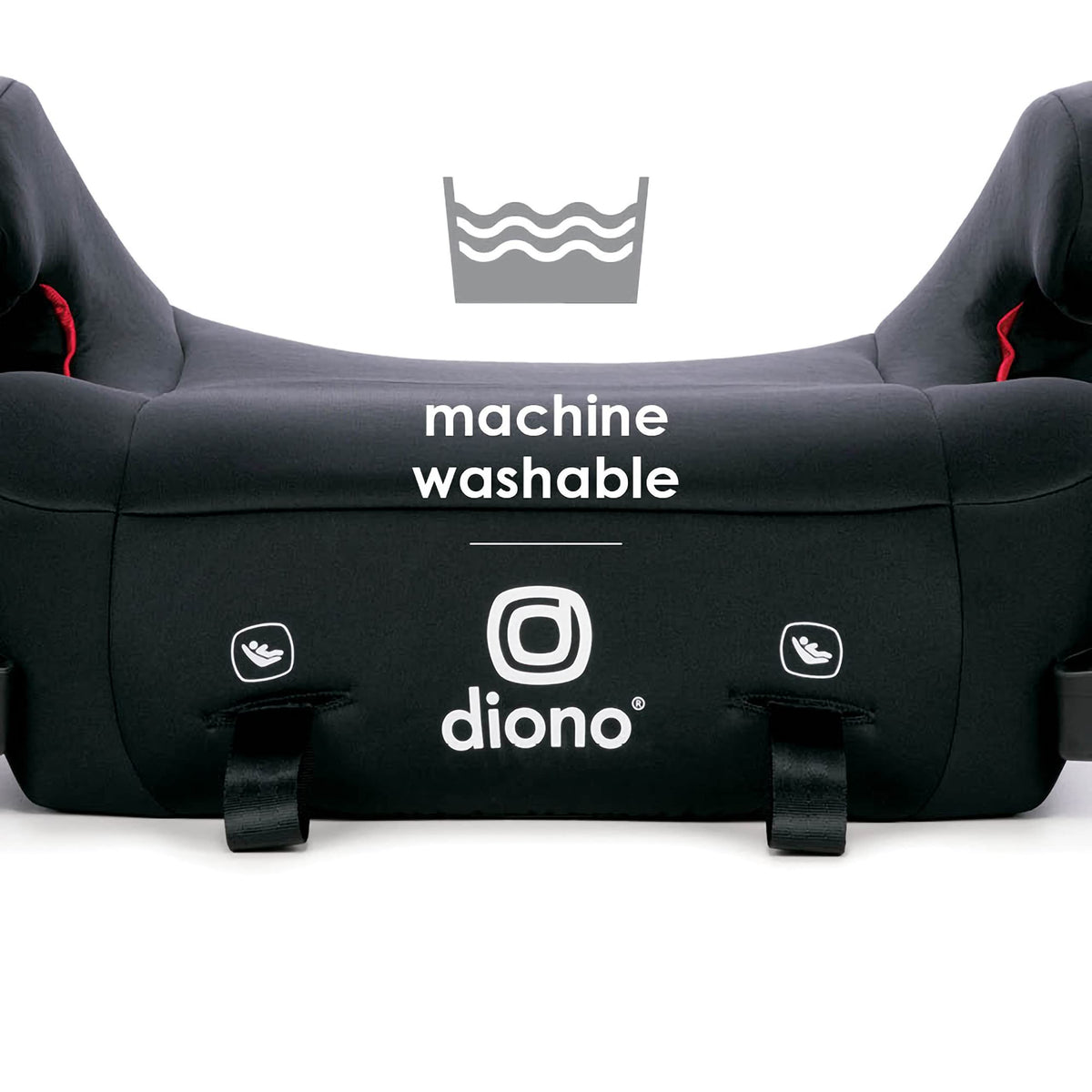 Black Backless Belt-Positioning Booster Car Seat O6203