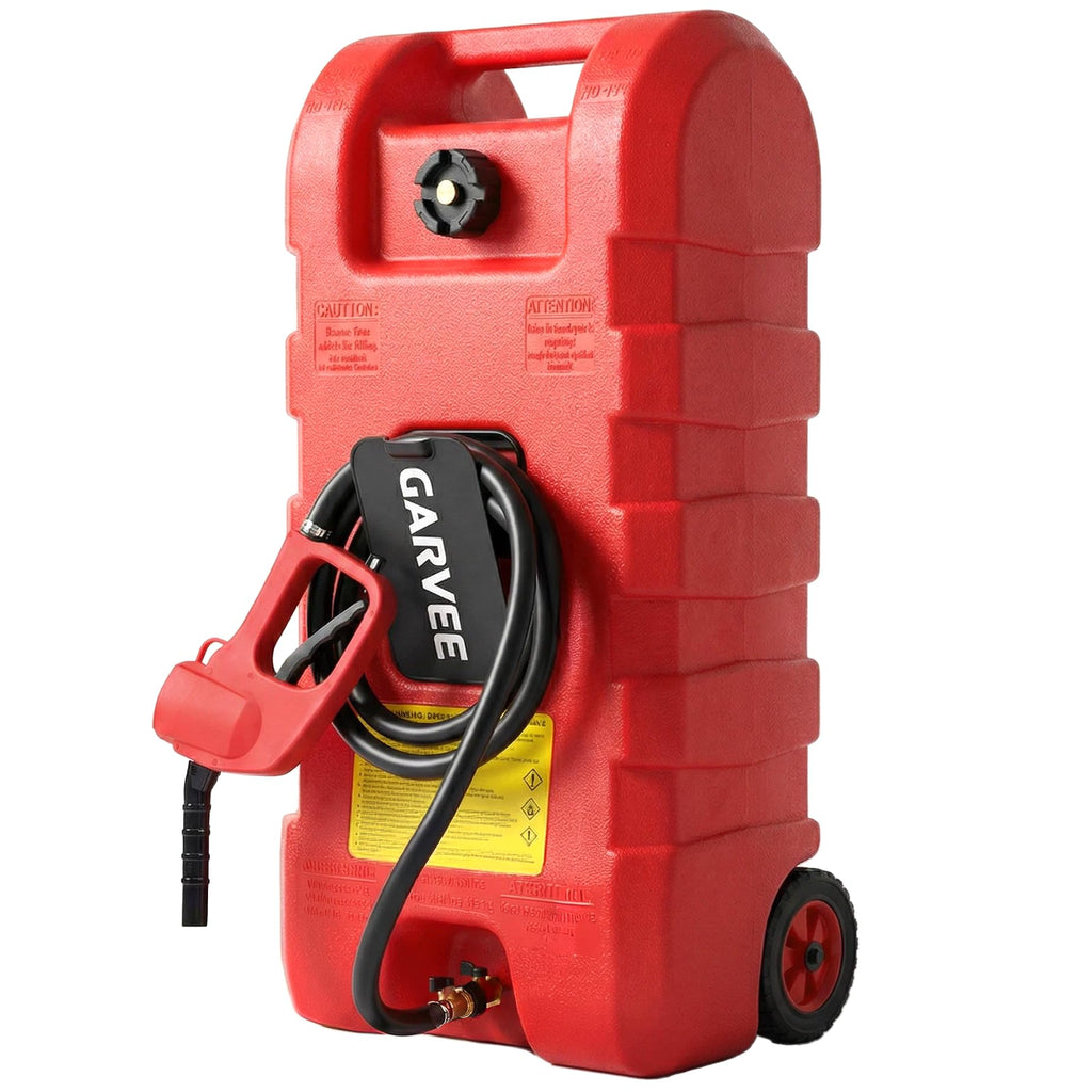 15 gal Red Portable Gas Can with Pump and Hose X490