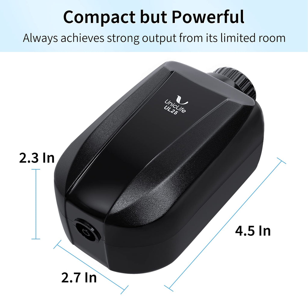 Aquarium Air Pump Dual Outlet Fish Tank Aerator L383510