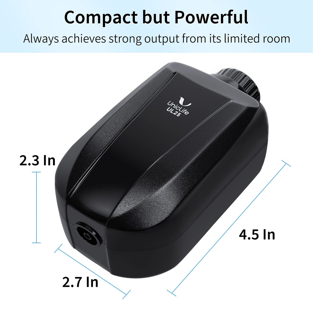 Aquarium Air Pump Dual Outlet Fish Tank Aerator L383510