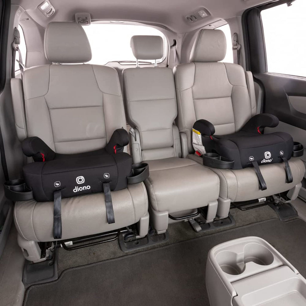 Black Backless Belt-Positioning Booster Car Seat O6203