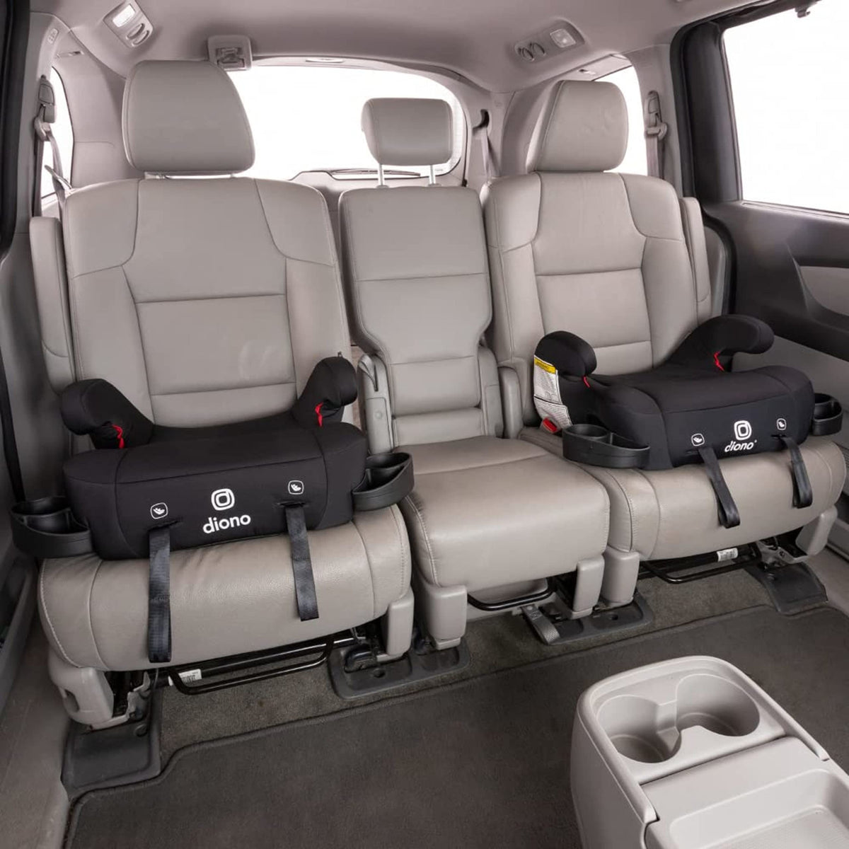Black Backless Belt-Positioning Booster Car Seat O6203