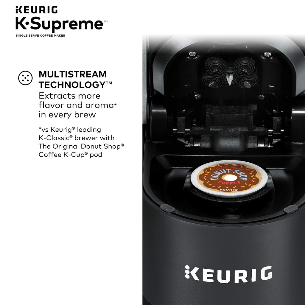 Compact Single Door Mini Fridge with Freezer, 2.5 Cubic Feet, Black & Single Serve K-Cup Pod Coffee Maker, Black P15683