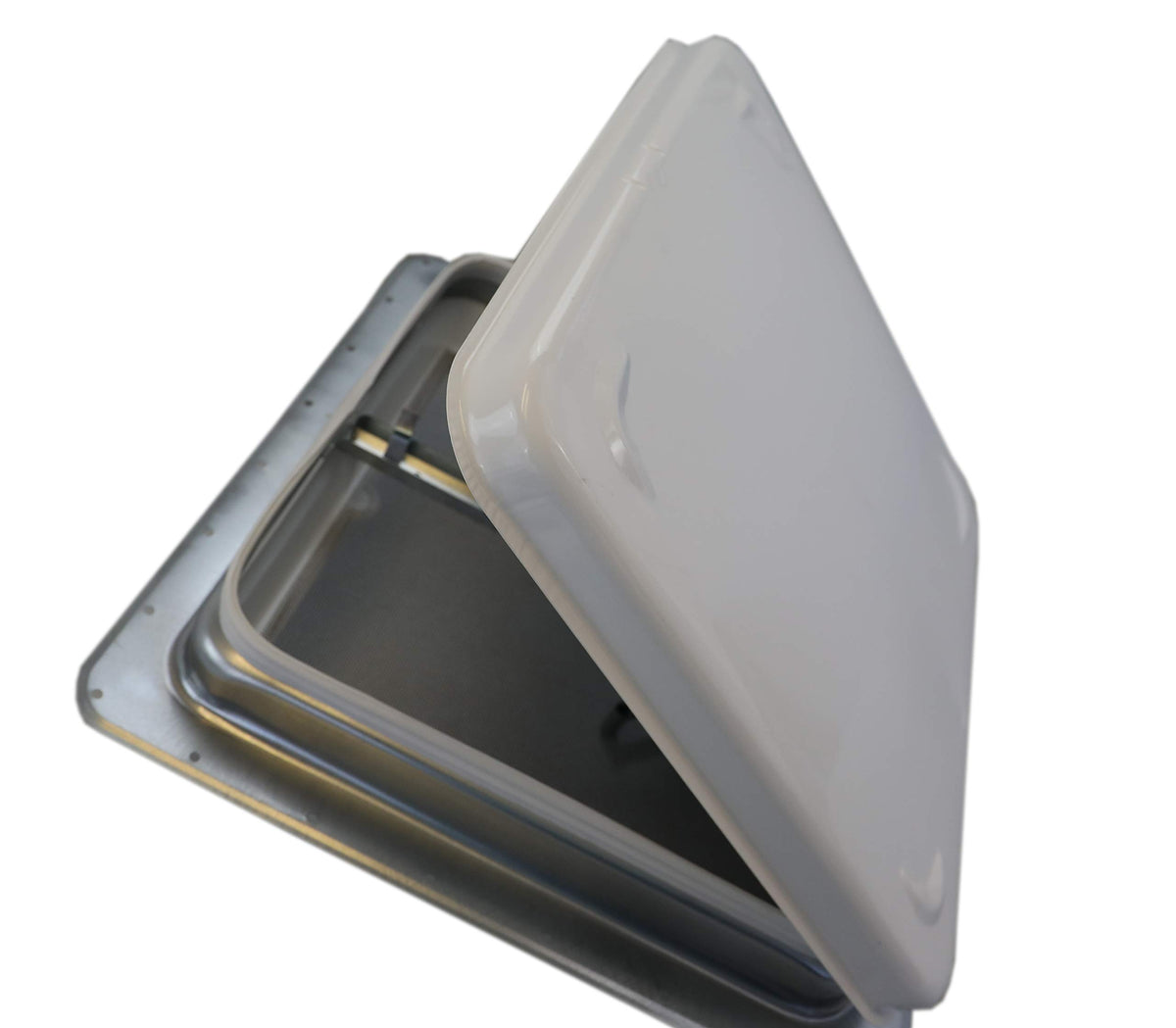 RV Roof Vent with White Metal Lid T64525