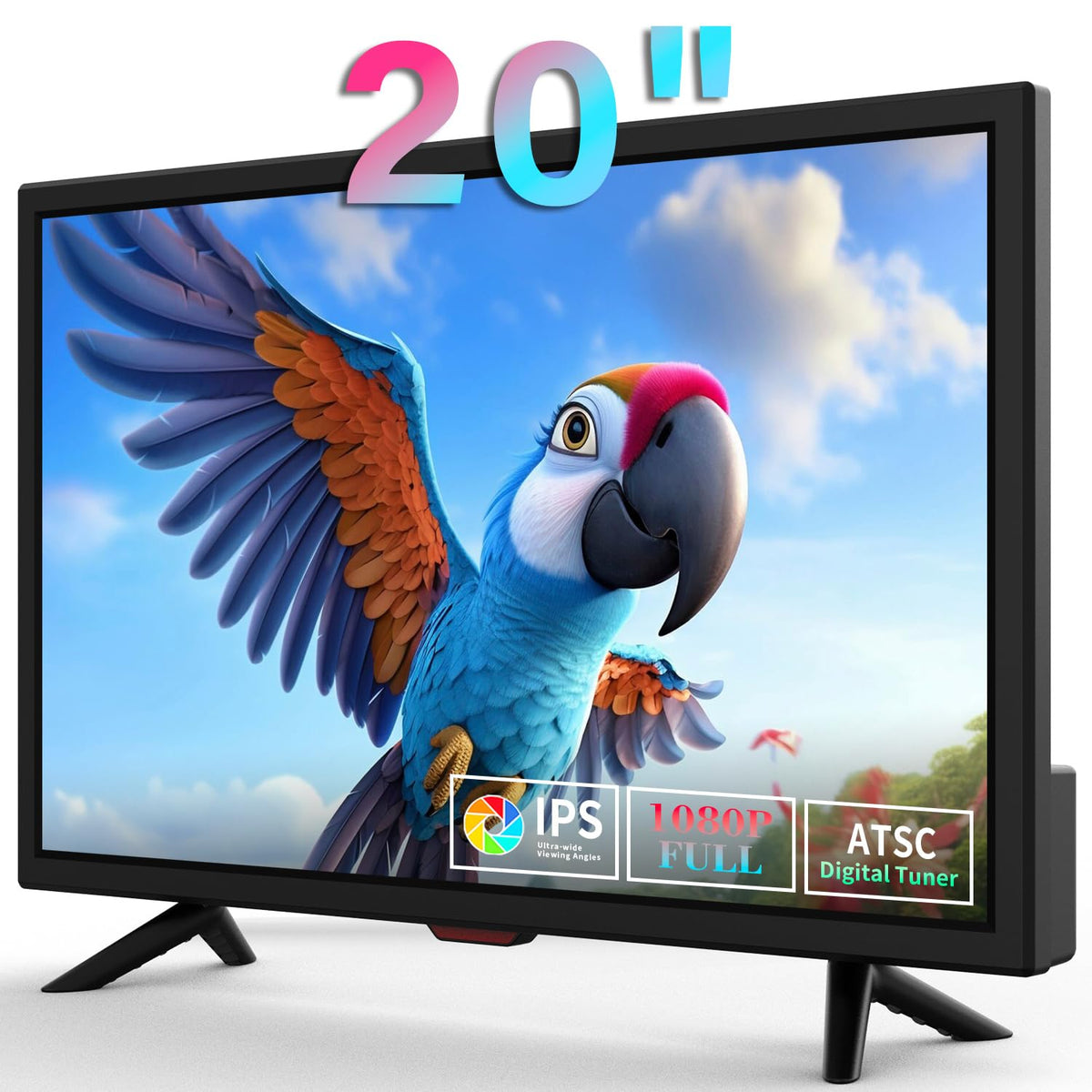20 inch Flat Screen TV with HDMI USB VGA Ports F73662