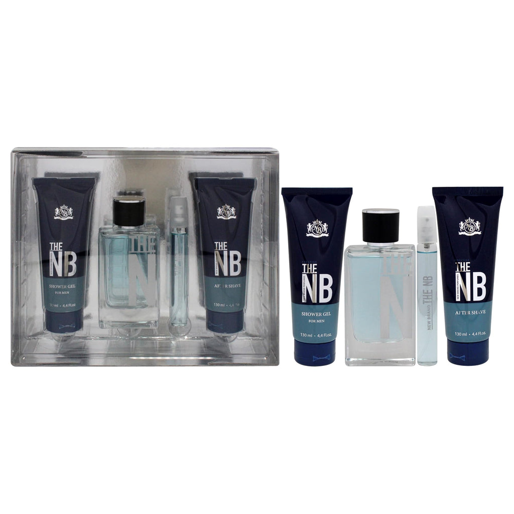 4 Pieces Eau de Toilette Spray Shower Gel After Shave Balm Gift Set N161916