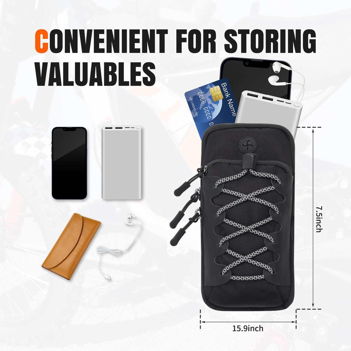 Black Dirt Bike Frame Bag Q461304