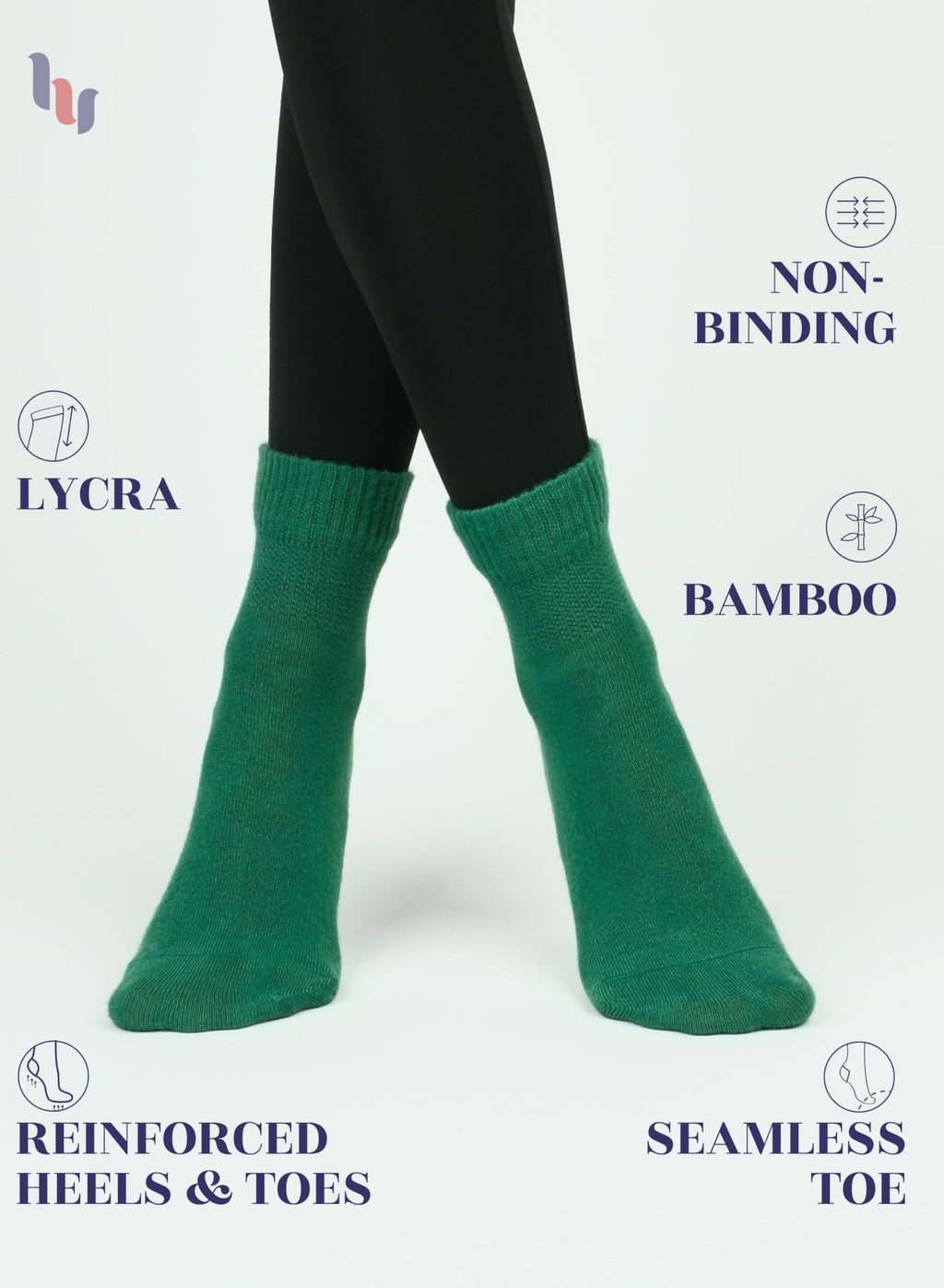 Bamboo Seamless Ankle Socks V562