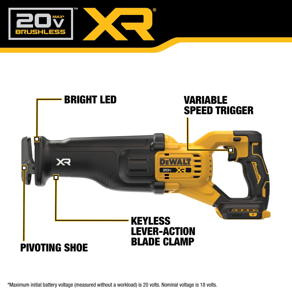 20V MAX Brushless Cordless Reciprocating Saw A589563