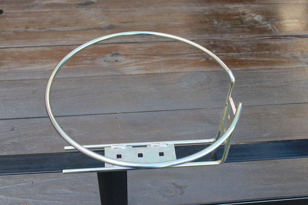 5 Gallon Round Gas Can Holder with Locking Trailer Rack Mount Bracket Kit W72084