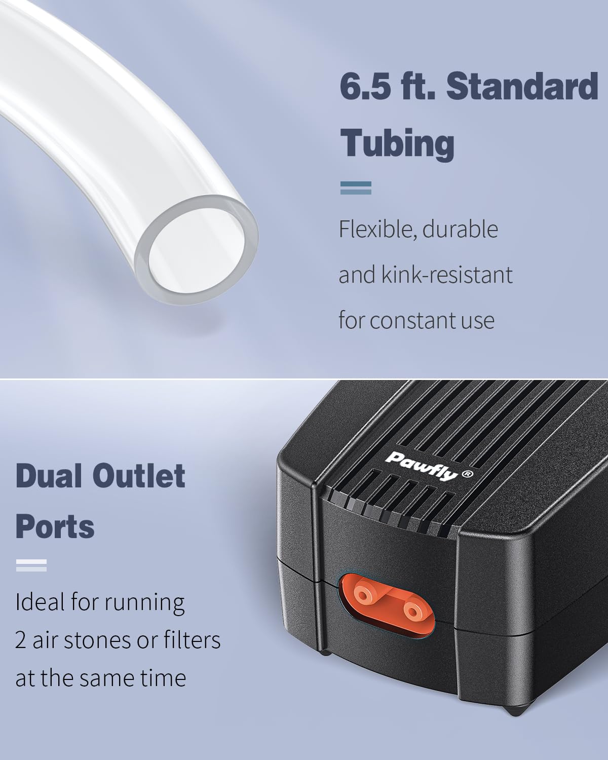 50 GPH Aquarium Air Pump with Airline Tubing B15989