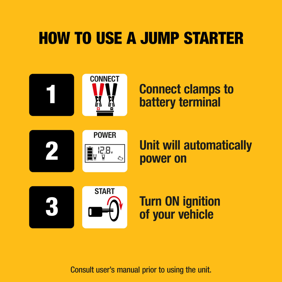 1600 Peak Amp Jump Starter with 120 PSI Air Inflator C29765