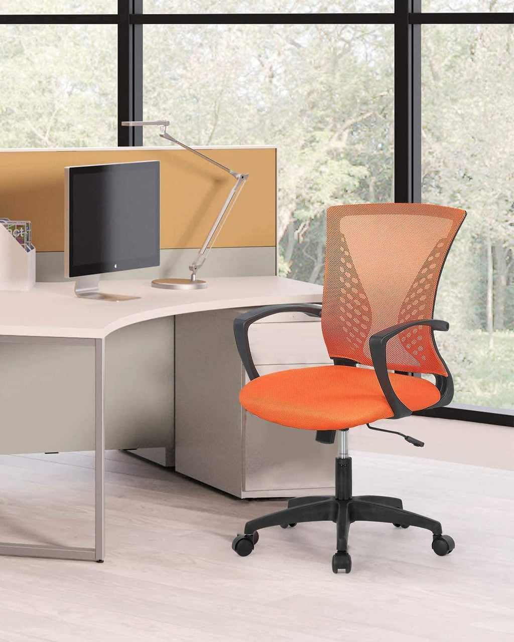 Orange Mesh Office Chair T986