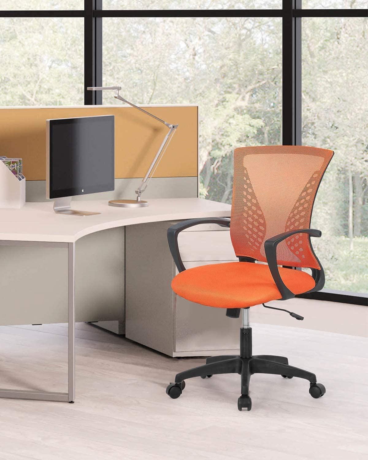 Orange Mesh Office Chair T986