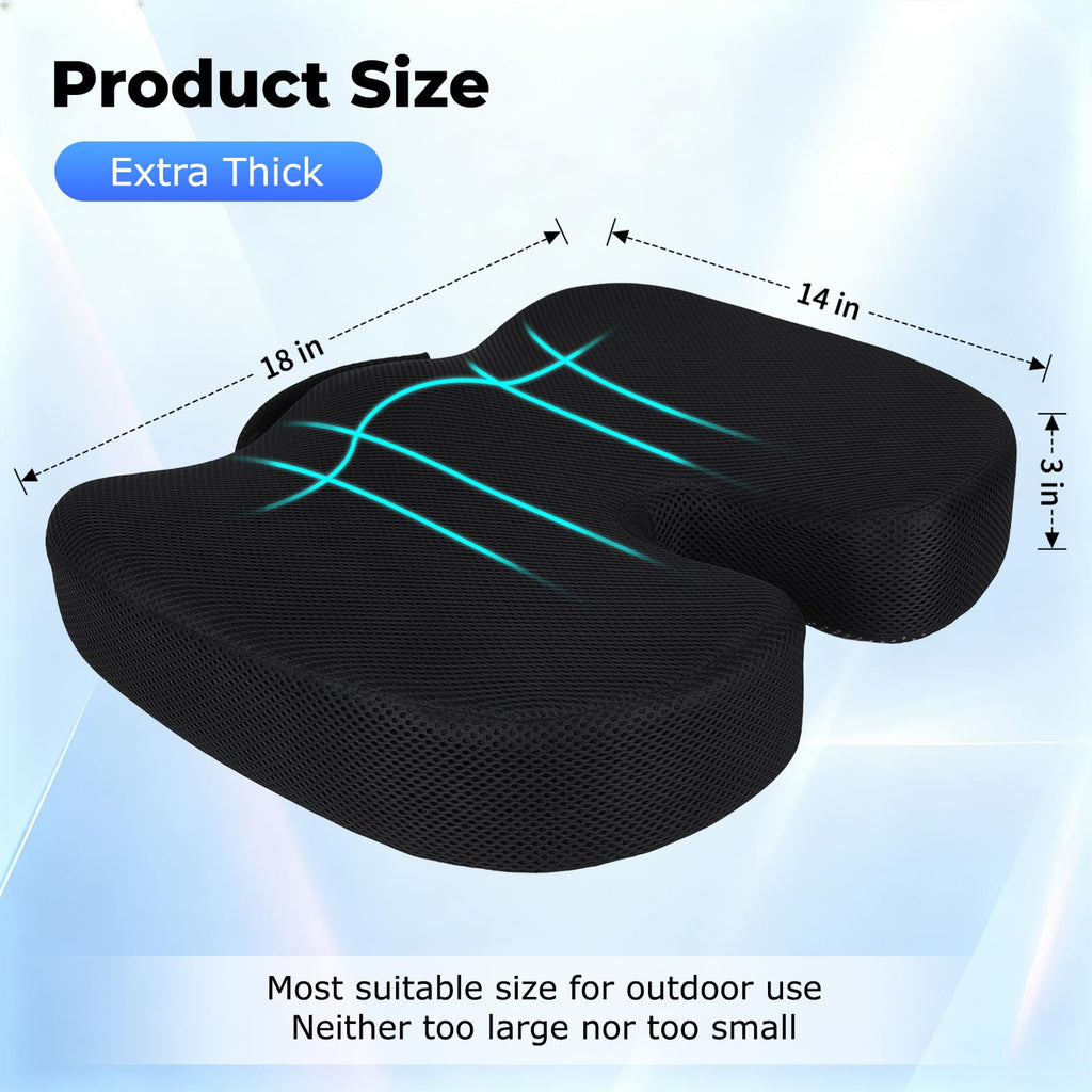 Breathable Mesh 18x14x3 inches Stadium Seat Cushions V25111