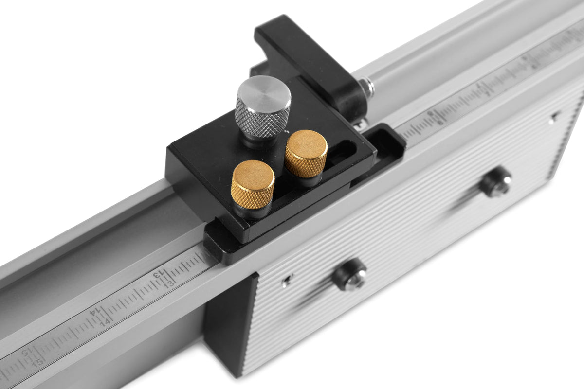 Steel and Brass Miter Gauge and Fence System O2240