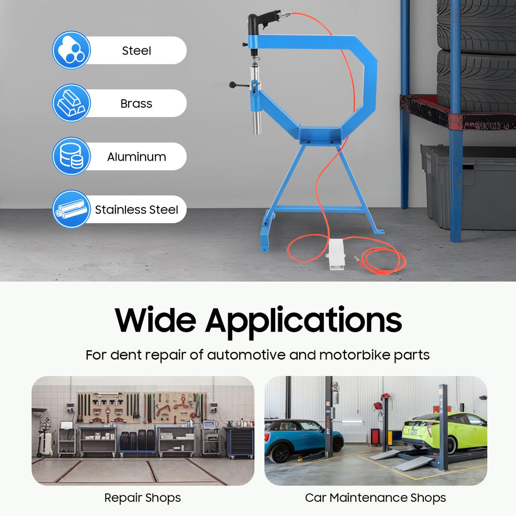 Pneumatic Planishing Hammer with Cast-Iron Stand & Pedal R491