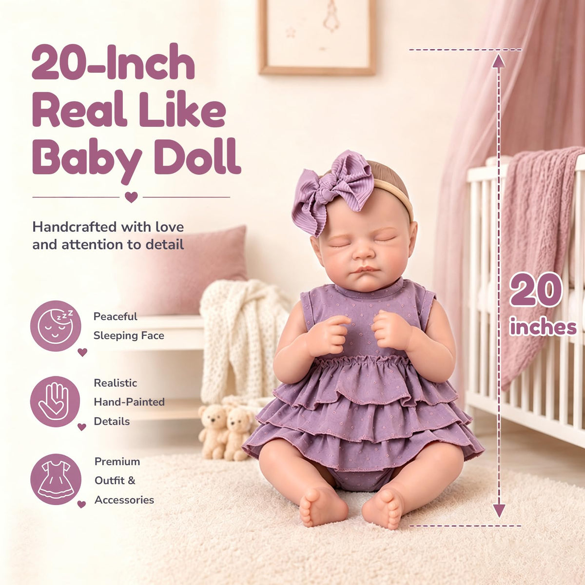 20-Inch Baby Girl Dolls O3951