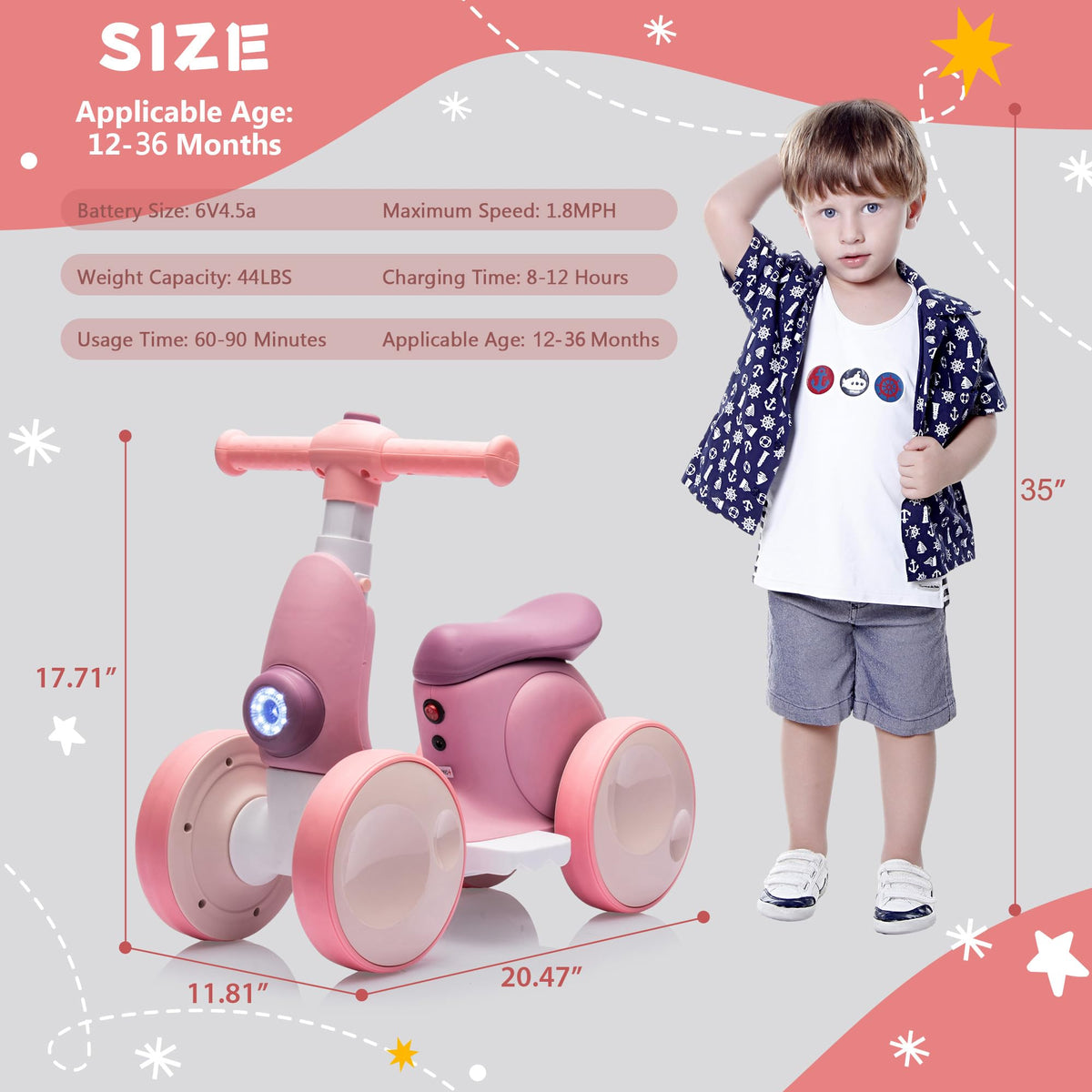 Electric Baby Balance Bike with Bubble Machine Z536512