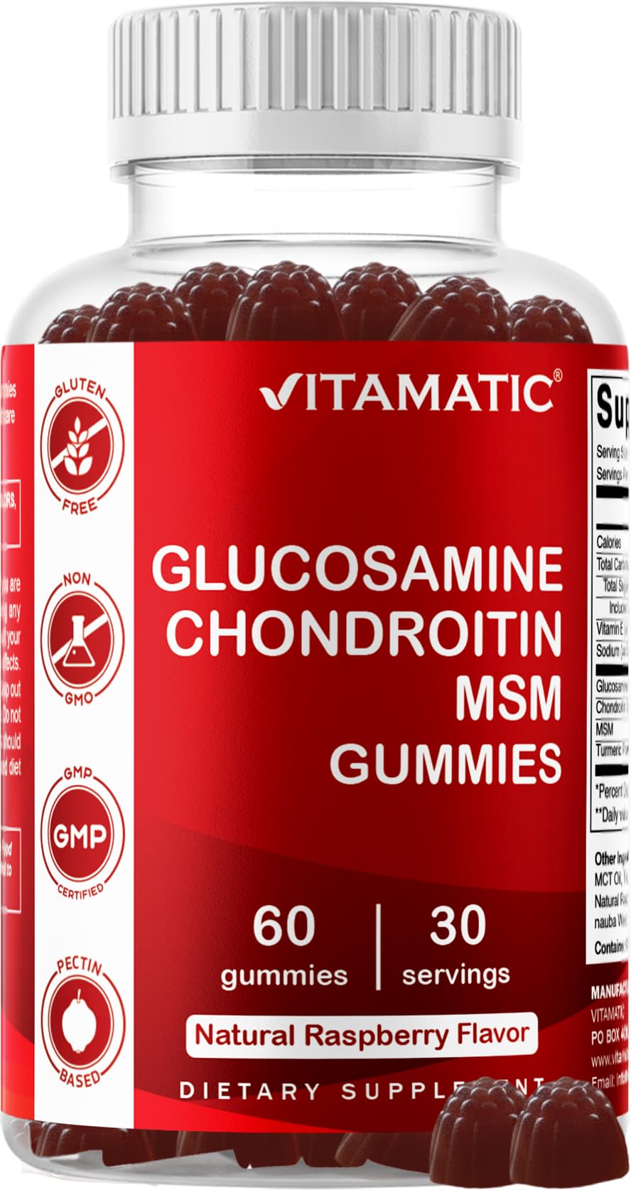 Glucosamine Chondroitin with MSM & Vitamin E 60 Gummies K66784