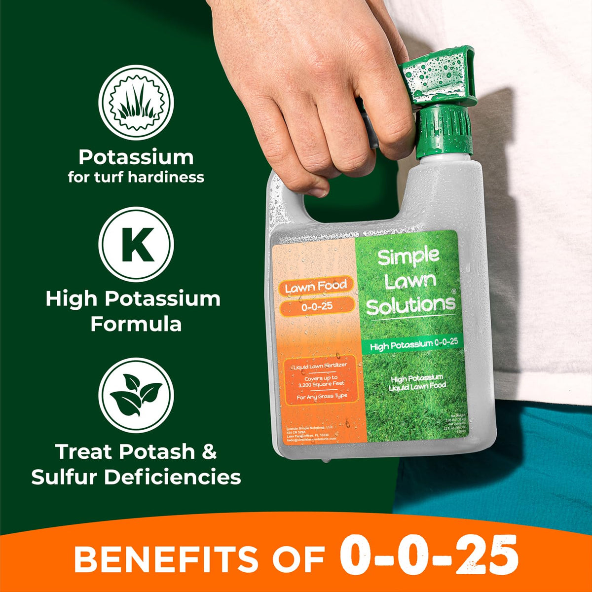 High Potassium Liquid Fertilizer 0-0-25 Concentrated Spray 32 Ounce X15074