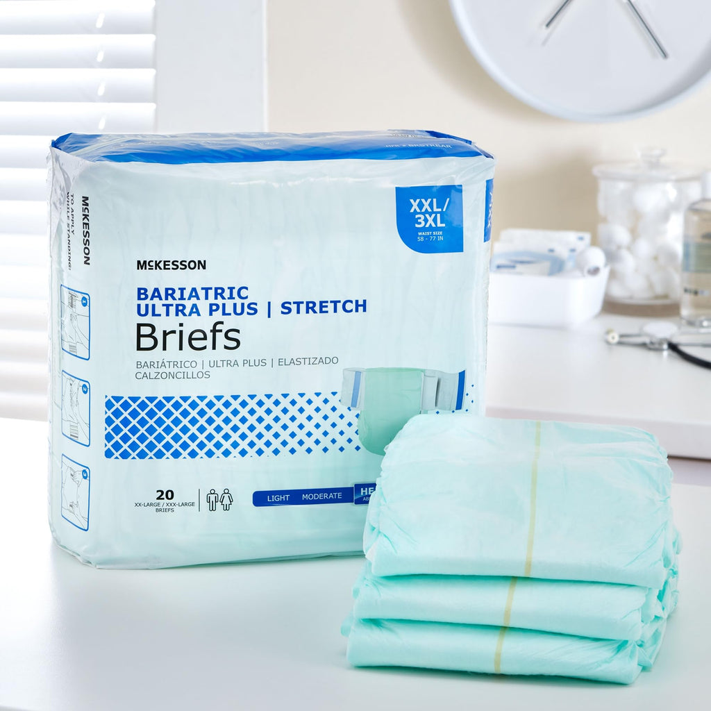 Heavy Absorbency Stretch Briefs, XXL/3XL, 80 ct P793