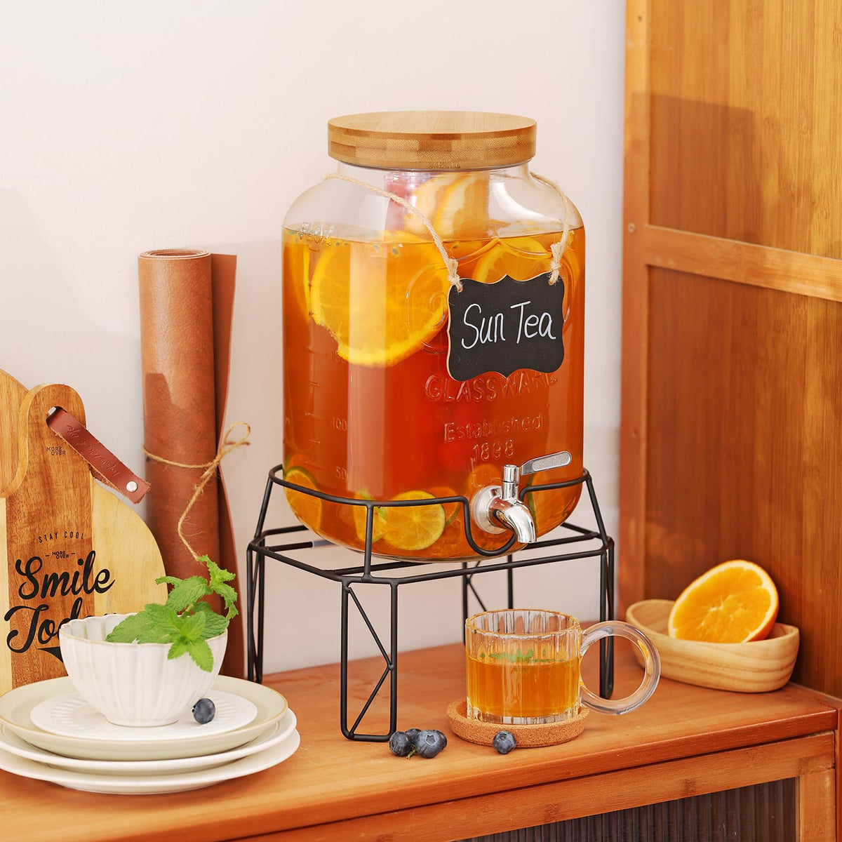 2 Gallon Drink Dispensers with Stand Z971