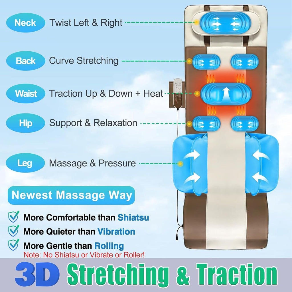 Full Body Massage Mat with Heat R1382
