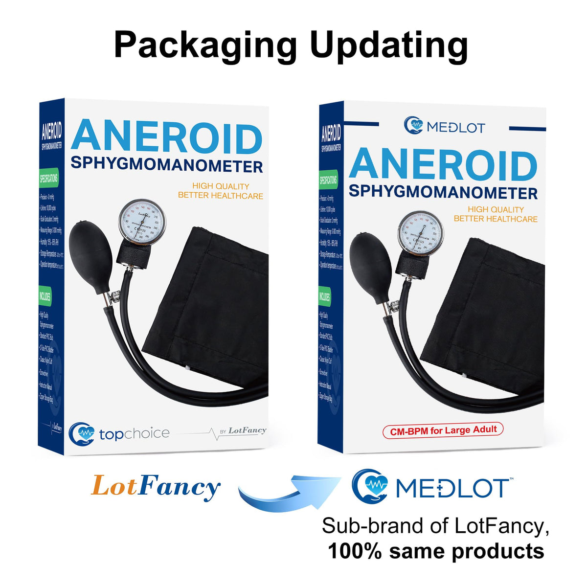 Large Adult Blood Pressure Cuff with Carrying Case J788