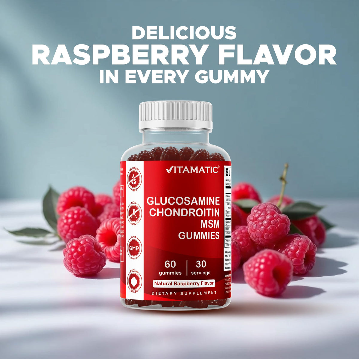 Glucosamine Chondroitin with MSM & Vitamin E 60 Gummies K66784
