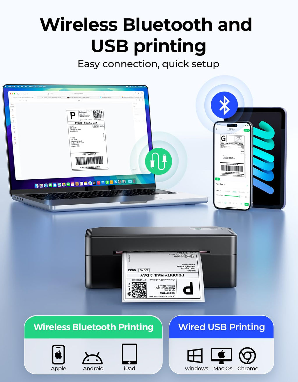 Bluetooth Thermal Label Printer H8562