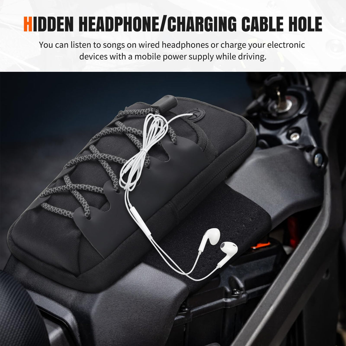 Black Dirt Bike Frame Bag Q461304