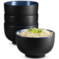 Ceramic Japanese Noodle Bowl Set, 34 oz, Set of 4 F14679