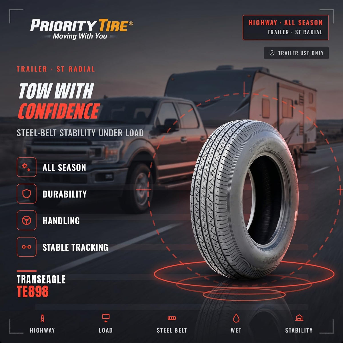 ST205/75D15 All Season Diagonal Tire O8337