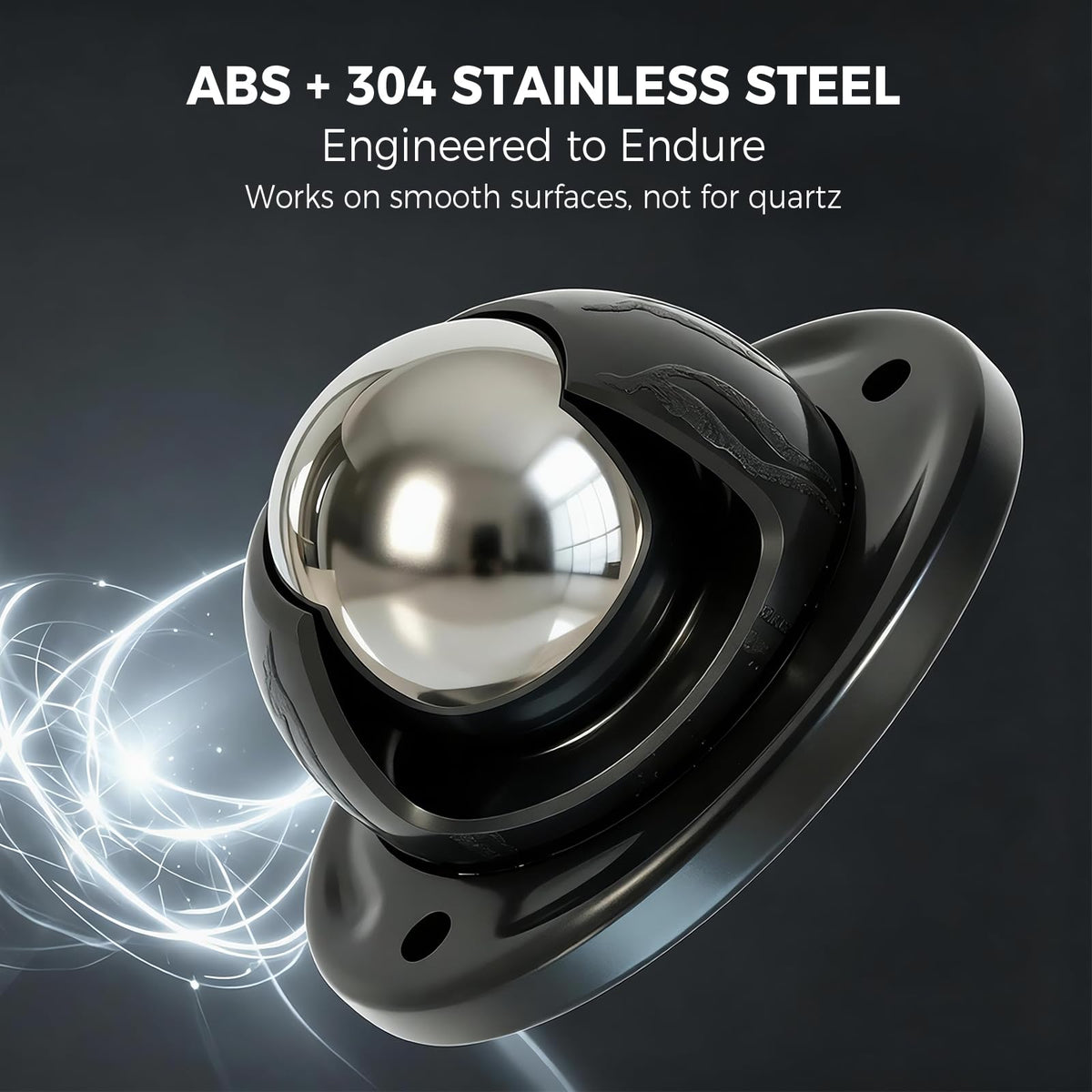 Black 4pcs Self Adhesive Caster Wheels N207
