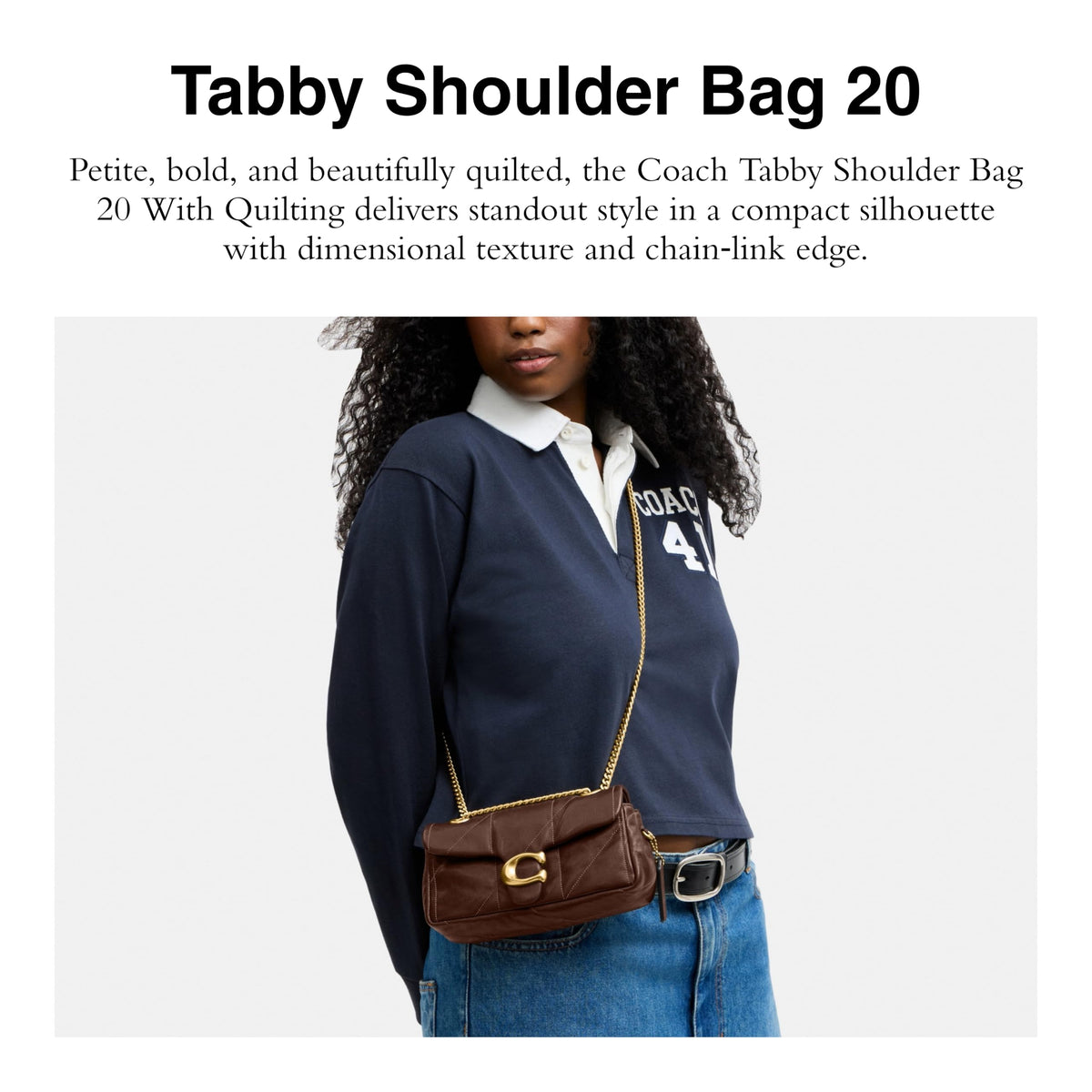 Shoulder Bag 20 With Quilting U477398