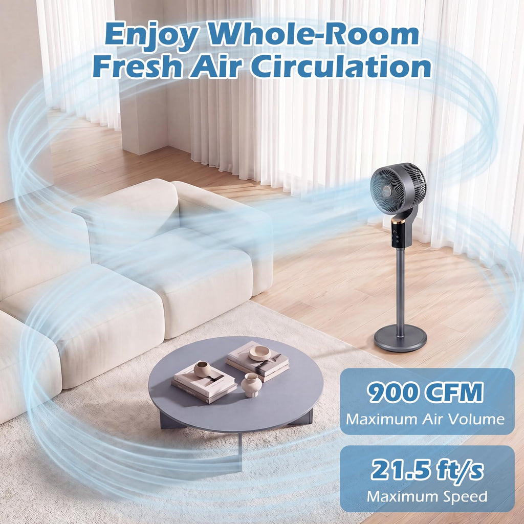 Compact Oscillating Standing Fan T46912